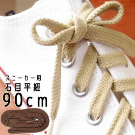 ＼ポイント7倍／あす楽 ライカ スニーカー用 石目平紐 90cm シューレース LEICA SHOE LACES 靴ヒモ 1足(2本入り) カジュアル シューケア 小物 アパレル ベージュ ブラウン