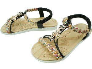 \ポイント10倍/送料無料 最強翌日配送 キッズ サンダル ジュニア 女の子 17516 ブラック ホワイト ピンク ≪5500円 福袋対象商品≫ ab-c