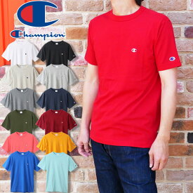 チャンピオン Champion メンズ アパレル C3-P300 ベーシック Tシャツ ティーシャツ ロゴTシャツ ロゴ クルーネック 半袖 丸首 トップス カットソー アメカジ コットン ワンポイントevid m-sg