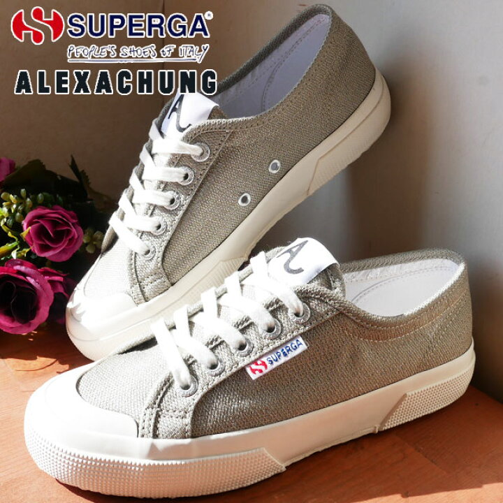 楽天市場 あす楽 送料無料 スペルガ Superga スニーカー レディース 2294 Lurexw ローカット カジュアルシューズ Alexa Chung コラボモデル 靴 S00g250 ライトゴールド Evid2 シューマートワールド
