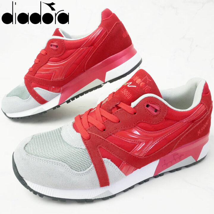 楽天市場 あす楽 ディアドラ Diadora メンズ スニーカー N9000 カジュアル スポーツ ランニング レッド 赤 1607 01 C5747 送料無料 Evid2 シューマートワールド