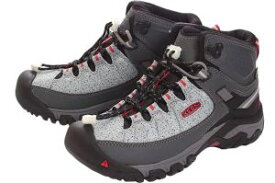 ＼ポイント10倍／キーン KEEN レディース トレッキングシューズ ターギー イーエックスピー ミッド SP WP ハイキングシューズ アウトドア 防水 ミッドカット 靴 ストーン/ファイアーレッド 1021805 送料無料 最強翌日配送 evid