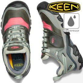 送料無料 あす楽 キーン KEEN レディース ハイキングシューズ 1024922 トレッキングシューズ ウィメンズ リッジ フレックス ウォータープルーフ 防水 ローカット アウトドア キャスターグレー/ダバリー