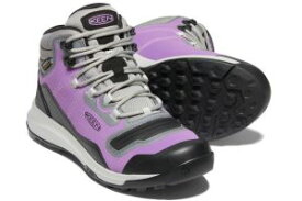 ＼ポイント10倍／キーン KEEN レディース トレッキングシューズ テンポ フレックス ミッド ウォータープルーフ 防水 ハイキングシューズ ウォータープルーフ スニーカー アウトドア 靴 1024845 グレー 1024846 アフリカンバイオレット 送料無料 最強翌日配送 evid o-sg