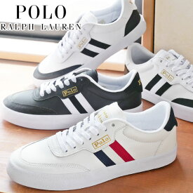 ＼ポイント6倍／ポロ ラルフローレン POLO RALPH LAUREN スニーカー メンズ コート VLC-SK-VLC カジュアルシューズ レザースニーカー ローカット 白 ホワイト/トリコ ホワイト/ブラック ブラック/ホワイト RB81 送料無料 あす楽 evid