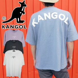 カンゴール KANGOL メンズ Tシャツ ティーシャツ 半袖 トップス ウェア カットソー 丸首 クルーネック アパレル C5231N 服 カジュアル 綿100％ バックロゴ m-sg メール便送料無料