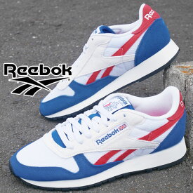 リーボック Reebok メンズ スニーカー クラシックレザー ローカット ランニングシューズ 運動靴 GX2257 ベクターブルー/フットウェアホワイト/ベクターレッド 送料無料 あす楽 evid2 |6