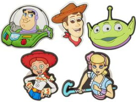 クロックス crocs ジビッツ jibbitz キッズ メンズ レディース10009670 ディズニー 5個セット トイストーリー4 Toy Story ラバークロッグ用アクセサリー シューチャーム ウッディ バズ ジェシー エイリアン ボー・ピープ evid o-sg |2 メール便送料無料