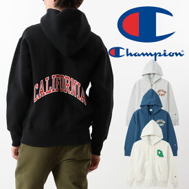 ＼ポイント8倍／チャンピオン Champion メンズ レディース パーカー リバースウィーブ ジップフーデッドスウェットシャツ フーディー ジップアップ トップス ウェア 長袖 青単タグ C3-W115 アパレル 服 送料無料 あす楽 evid