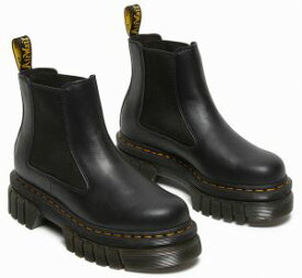 【返品交換送料無料】ドクターマーチン Dr.Martens レディース サイドゴアブーツ オードリック チェルシー 厚底 ショートブーツ アンクル丈 カジュアルシューズ 27148001 ブラック 黒 靴 あす楽 evid