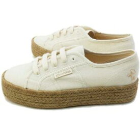 スペルガ SUPERGA スニーカー レディース 2730 ロープ オーガニック エンブロイダリー キャンバススニーカー エスパドリーユ S3123UW A1E BEIGE RAW-ORANGE APRICOT ベージュ 送料無料 あす楽 evid