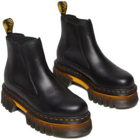 【返品交換送料無料】ドクターマーチン Dr.Martens レディース サイドゴアブーツ オードリック チェルシー 厚底 ショートブーツ チャンキーソール 30667001 ブラック 黒 本革 レザーブーツ 靴 あす楽 evidr