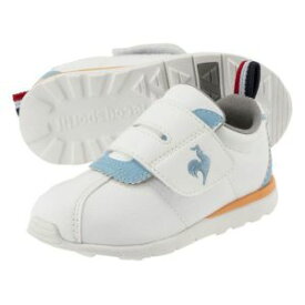 ルコックスポルティフ le coq sportif スニーカー ベビー キッズ LCS モンペリエ VI F QL5VJC05 子供靴 ベビー靴 ベビーシューズ ファーストシューズ ホワイト/トリコ ネイビー ホワイト/ブルー カジュアル ベルクロ ローカット 送料無料 あす楽 evid4