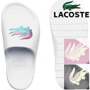 ラコステ レディース シャワーサンダル CROCO 2.0 123 1 CFA スライドサンダル シャワサン コンフォートサンダル カジュアルシューズ 1R4 ホワイト 白 454 ブラック 黒 PW1 ピンク 靴 送料無料 最強翌日配送 evid o-sg