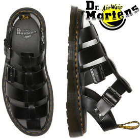 【返品交換送料無料】ドクターマーチン Dr.Martens メンズ レディース 厚底 サンダル ガリン フィッシャーマンサンダル グラディエーター カジュアルシューズ 30766001 ブラック 黒 靴 最強翌日配送 evid