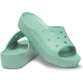 クロックス crocs レディース 厚底サンダル クラシック プラットフォームサンダル スライドサンダル カジュアルシューズ チャンキーソール 208180 001 ブラック 黒 100 ホワイト 白 2Y2 ボーン 3UG ジェイドストーン 6S0 フラミンゴ 靴 送料無料 あす楽 evid o-sg |5