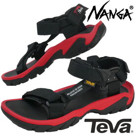 ＼最大10%引きクーポン有／NANGA×TEVA ナンガ×テバ サンダル メンズ テラ ファイ ファイブ スポーツサンダル 1Z505 ブラック/レッド 黒 アウトドア コンフォートサンダル カジュアルシューズ 靴 スポサン 送料無料 あす楽 evid0