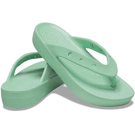 ＼ポイント8倍／クロックス crocs レディース 厚底 トングサンダル クラシック プラットフォーム フリップ ビーチサンダル ビーサン 207714 カジュアルシューズ フリップフロップ 靴 あす楽 evid o-sg |3