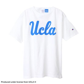 チャンピオン Champion トップス メンズ レディース ティーテンイレブン ショートスリーブTシャツ UCLA ティーシャツ 半袖 ロゴティー カットソー クルーネック 丸首 カレッジプリント アパレル カジュアル C5-X301 綿100％ 白 紺 青 evid o-sg メール便送料無料