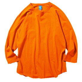 グッドオン Good On Tシャツ メンズ レディース GOLT-601P ベースボールTシャツ ラグラン七分袖 ロンT トップス カットソー ウェア アパレル 服 クルーネック 日本製 父の日 ギフト 橙 緑 紫 evid m-sg |2 メール便送料無料