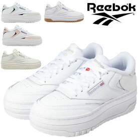 ＼ポイント10倍／リーボック Reebok レディース 厚底 スニーカー クラブC エクストラ ダッドスニーカー プラットフォーム ローカット カジュアルシューズ 100033501 100033107 100033108 100010061 100010060 靴 送料無料 最強翌日配送 evidx |6