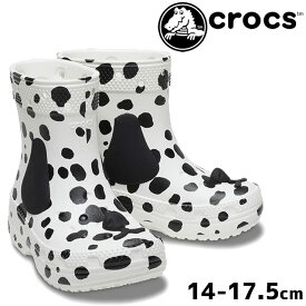 ≪11000円 福袋対象商品≫ クロックス キッズ レインブーツ ベビー 長靴 男の子 レインシューズ 女の子 子供靴 クラシック アイアム ダルメシアンブーツ t キッズブーツ 犬 いぬ カジュアルシューズ 209079-103 キッズシューズ 送料無料 最強翌日配送 evid