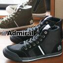 ＼10％クーポン有／アドミラル Admiral レディース スニーカー イノマー ハイ カジュアルシューズ ハイカット AD603 ブラック 黒 カーキ キャンバススニーカー 紐靴 送料無料 最強翌日配送 evid