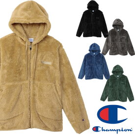 チャンピオン Champion メンズ アウター C3-Y615 ジップフーデッドジャケット フーディー ジップアップパーカー シェルパフリース 防寒 アパレル トップス 前開き 長袖 上着 羽織 ポリジン加工 抗菌 防臭 服 送料無料 あす楽 evid