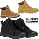 ＼ポイント7倍／パラディウム PALLADIUM メンズ レディース スニーカー 79027 パンパ ライト + WP ＋ レザージップ 防水 ハイカット カジュアルシューズ ジッパー付き 008 ブラック 黒 225 アンバーブラウン 257 マホガニー 靴 送料無料 最強翌日配送 evid o-sg |6