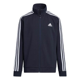 アディダス adidas ジャージ キッズ ジュニア 男の子 女の子 スリーストライプス ダブルニット トラックトップ IA6507 IA6508 子供服 トレーニングウェア スポーツウェア トップス ジップアップ ジョギング ランニング 定番 黒 紺 BUH31 o-sg 送料無料 あす楽 evid