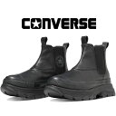 コンバース 厚底 スニーカー レディース レザーオールスター（R） トレックウェーブ サイドゴア ハイ メンズ チャンキーソール ハイカット 31310830 ブラック 黒 靴 【送料無料】 最強翌日配送 evid2 |6