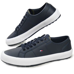 \最大6%クーポン有/トミーヒルフィガー スニーカー メンズ CORE VULC CLEATED LTH ローカット カジュアルシューズ FM04821 DW5 デザートスカイ YBS ホワイト 白 靴 送料無料 最強翌日配送 evid