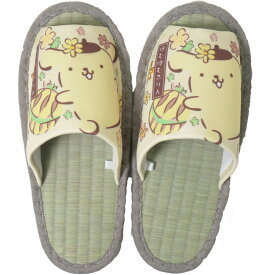 ＼ポイント8倍／≪福袋対象商品15A≫ ニッポンスリッパ 畳スリッパ レディース ルームシューズ サンリオ 262251 ハローキティ 262252 ポムポムプリン 262253 シナモロール 262254 クロミちゃん い草 室内履き 部屋履き 婦人用室内履き 送料無料 最強翌日配送 o-sg