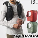 サロモン ランニングベスト メンズ ACTIVE SKIN 12 レディース バッグ アウトドア 12L リュック トレイルランニング フラスク付 トレラン マラソン ジョギング BAG 登山 バック 鞄 黒 赤 緑 送料無料 最強翌日配送 evidr