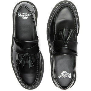【返品交換送料無料】 ドクターマーチン ローファー エイドリアン ホワイト ステッチ ローファー 日本限定 メンズ タッセルローファー レディース 本革 靴 黒 カジュアルシューズ トラッド