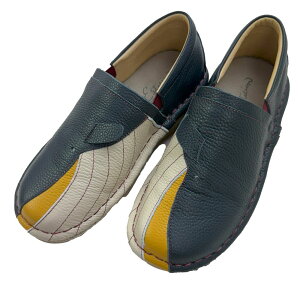 \ポイント10倍/エスタシオン 最強翌日配送 疲れない スリッポン レディース 痛くない くじらモチーフ ローヒール 本革 歩きやすい カジュアルシューズ クジラ MSE213 ネイビー 婦人靴 送料