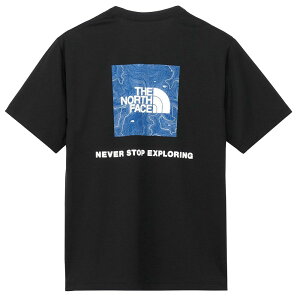 \ポイント10倍/ザ・ノース・フェイス Tシャツ メンズ ショートスリーブバックスクエアトラバースロゴティー 半袖 トップス ウェア アパレル 速乾 NT32543 ブラック 黒 ホワイト 白 ミックス