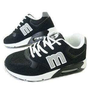 \最大6%クーポン有/モズ スニーカー レディース ローカット カジュアルシューズ MZ-9023 ブラック/ホワイト 黒 紐靴 送料無料 最強翌日配送