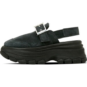 コンバース 厚底 サンダル レディース オールスター トレックウエーブ クロッグサンダル チャンキーソール ベルクロ ストラップサンダル マジック カジュアルシューズ スエード 31315941 ブラ