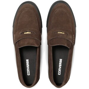 コンバース オールスター コインローファー SU スリッポン メンズ 靴 レディース ペニーローファー 本革 スエード ブラック 31316671 ダークブラウン 31316670 コイン付き 送料無料 最強翌日配送 e