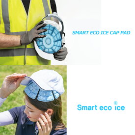 INCONTRO スマートエコ アイス ヘッド 頭 キャップ 帽子 ヘッドクール 121g 水色/緑/紫
