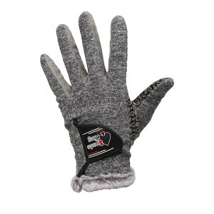 ゴルフグローブ 冬 冬用 両手 グレー ホワイト メンズ 22号 23号 24号 25号 26号 レディース 18号 19号 20号 21号 22号 男性用 女性用 フェイクファー あたたかい スマホ操作 滑り止め ゴルフ テニス