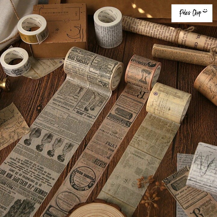 楽天市場 海外製 マスキングテープ 8m 英字 M4 新聞 チケット 大きめ 太め 長め デコレーション Diy リメイク 珍しい おしゃれ マステ Pales Chop 楽天市場 海外製 マスキングテープ 8m 英字 M4 新聞 チケット 大きめ 太め 長め デコレーション Diy リメイク 珍しい おしゃれ マステ Pales Chop