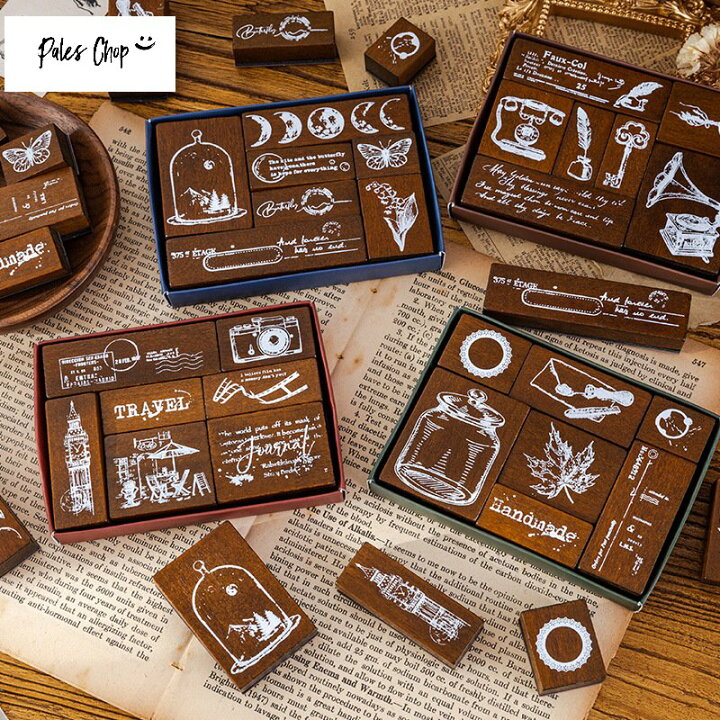 楽天市場】MemoriesofthePastseriesスタンプセット(hk9) ハンコ 7個 