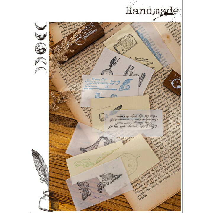 楽天市場】MemoriesofthePastseriesスタンプセット(hk9) ハンコ 7個 