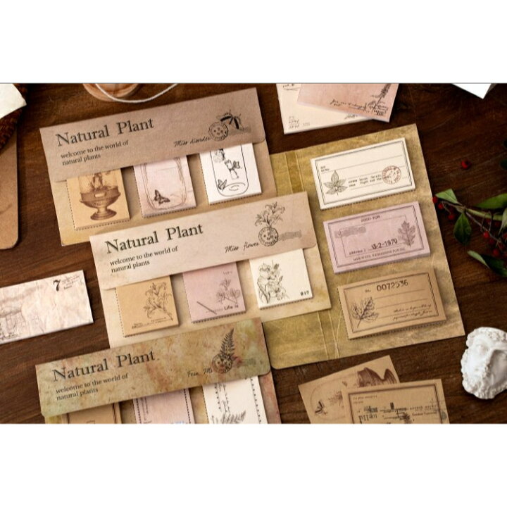 楽天市場】NaturalPlant(k39)60枚入 メモ帳 小さいサイズ ペーパー 