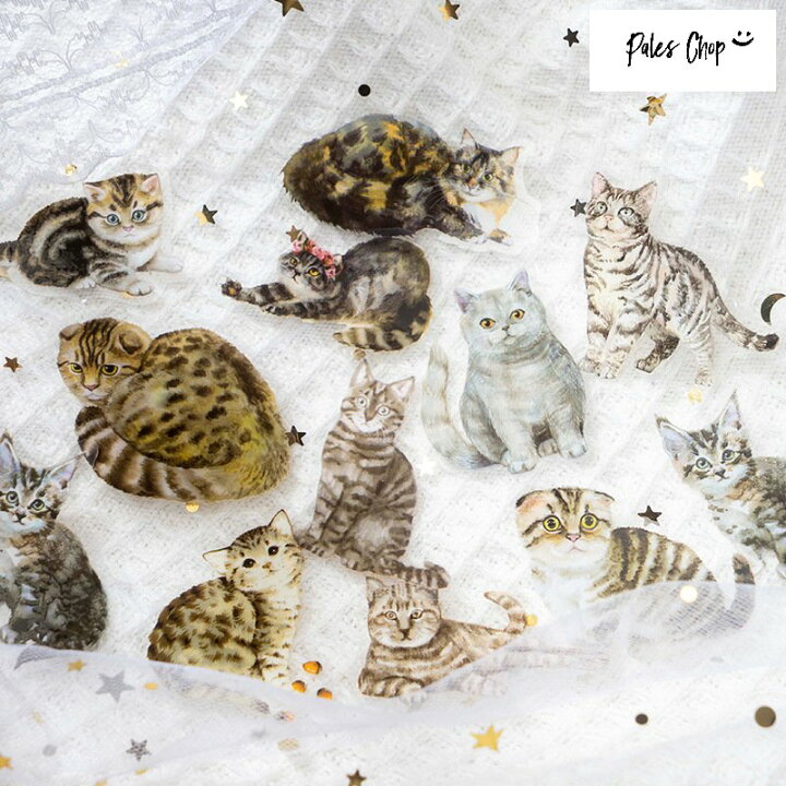 楽天市場】catspeakmeow シール (s272)30枚入 ステッカー 猫 ネコ ねこ 