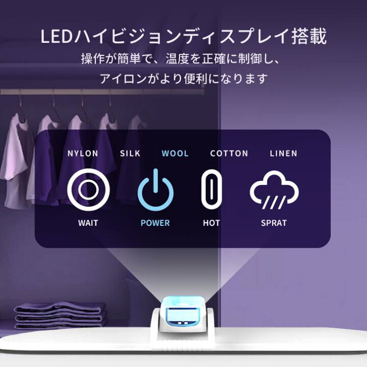 楽天市場】Kurflo スチームプレス機 5段階温度調整【PSE認証済】過熱 