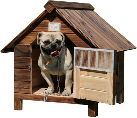 【在庫一掃セール 送料無料】犬小屋 屋外 サーモウッド製 ドッグハウス ペットハウス 小型犬 中型犬 大型犬 テラス 杉木製 猫 ハウス 屋外 キャットハウス 小型犬 ケージ 中型犬 ケージ 大型犬 ケージ