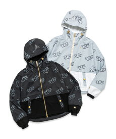 ダブルフェイスニット ショートブルゾン SY32ゴルフ 男性◆STRETCH GRAPHIC COMBI JACKET｜WOMEN'S◆SY32 by SWEET YEARS GOLF[SYG-24S01W]